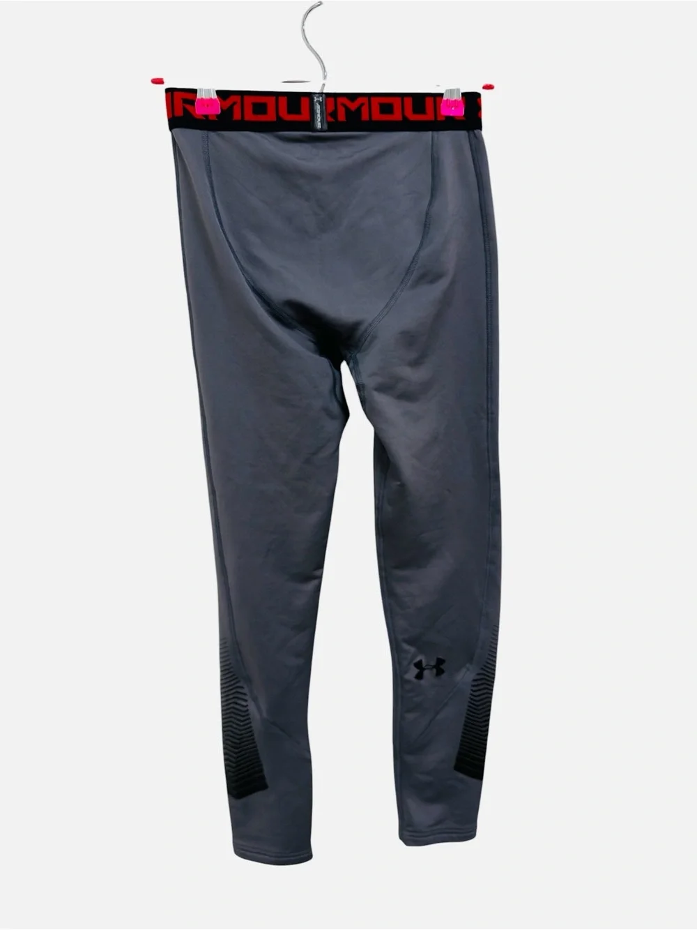 Under Armour Coldgear Compression Legging Base Layer Gray Youth Size YL